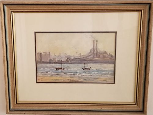 Picture of Liverpool from the Wallasey side of the Mersay