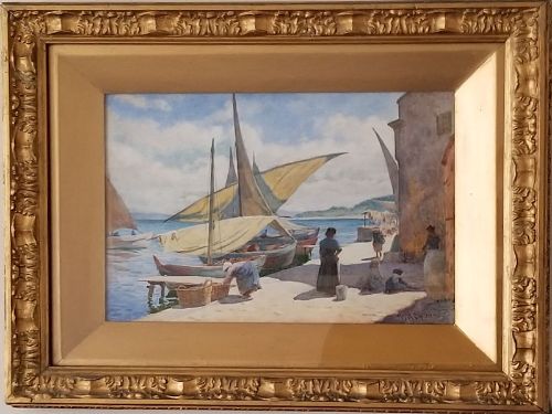 Picture of Harbour in Tangier 1902
